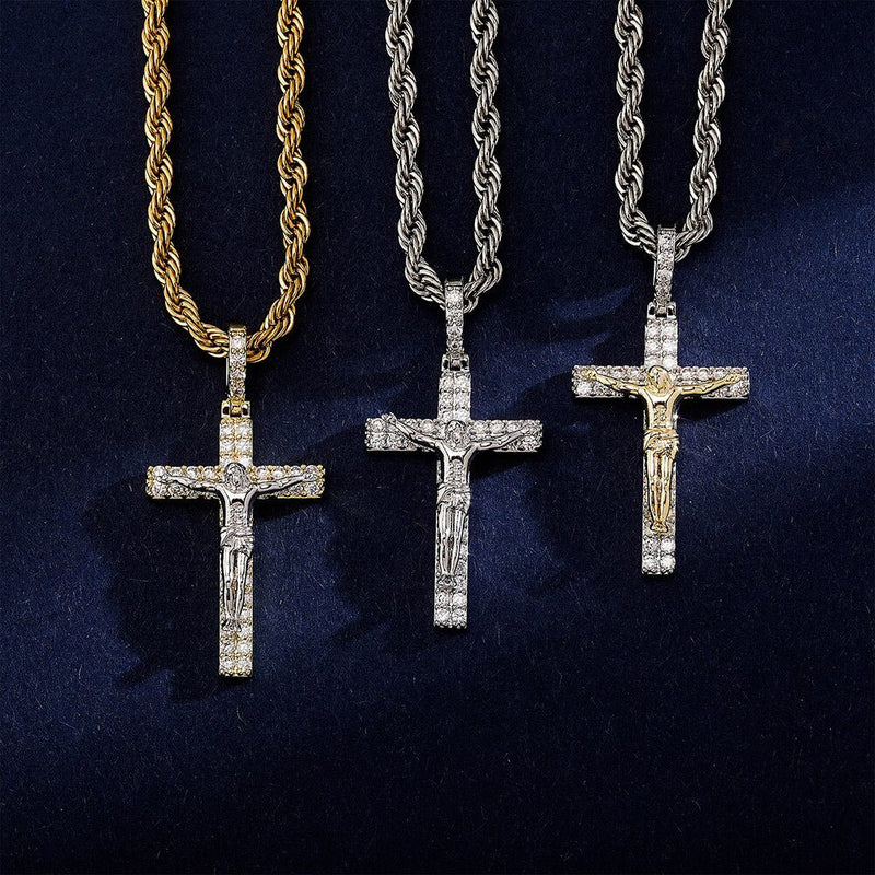 Micro Pave Crucifix Cross 14K - ICECI