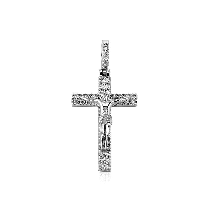 Micro Pave Crucifix Cross 14K - ICECI