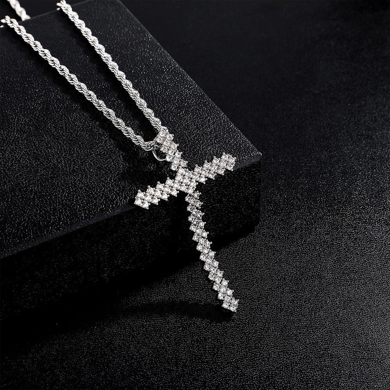 Movable Cross Pendant 14K - ICECI