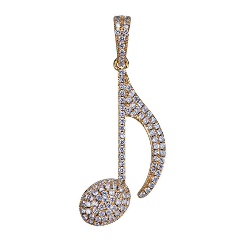 Musical Note Pendant 18K - ICECI