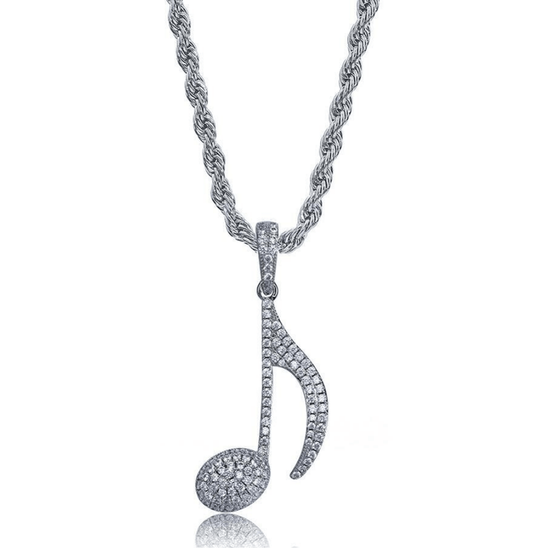 Musical Note Pendant 18K - ICECI