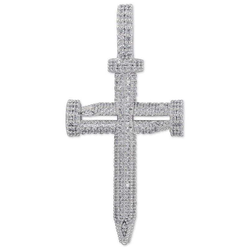 NAIL CROSS PENDANT 18K - ICECI