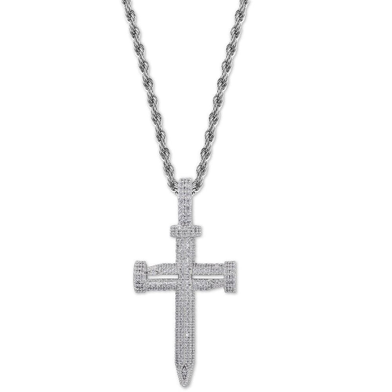 NAIL CROSS PENDANT 18K - ICECI