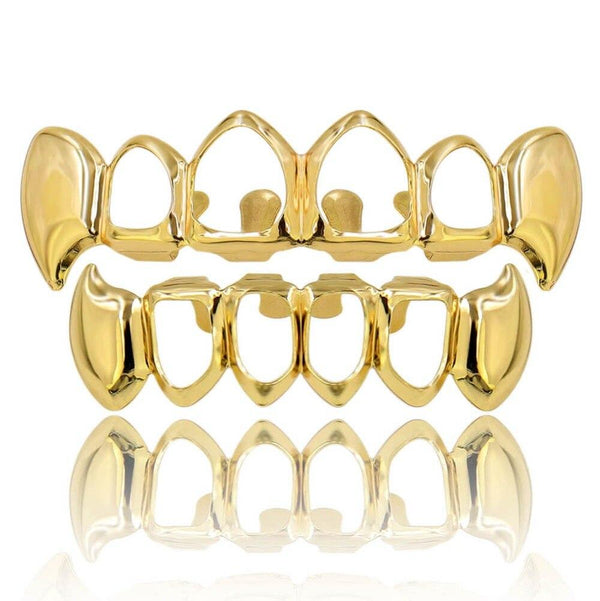 OPEN FACE VAMPIRE FANG GRILLZ 14K - ICECI