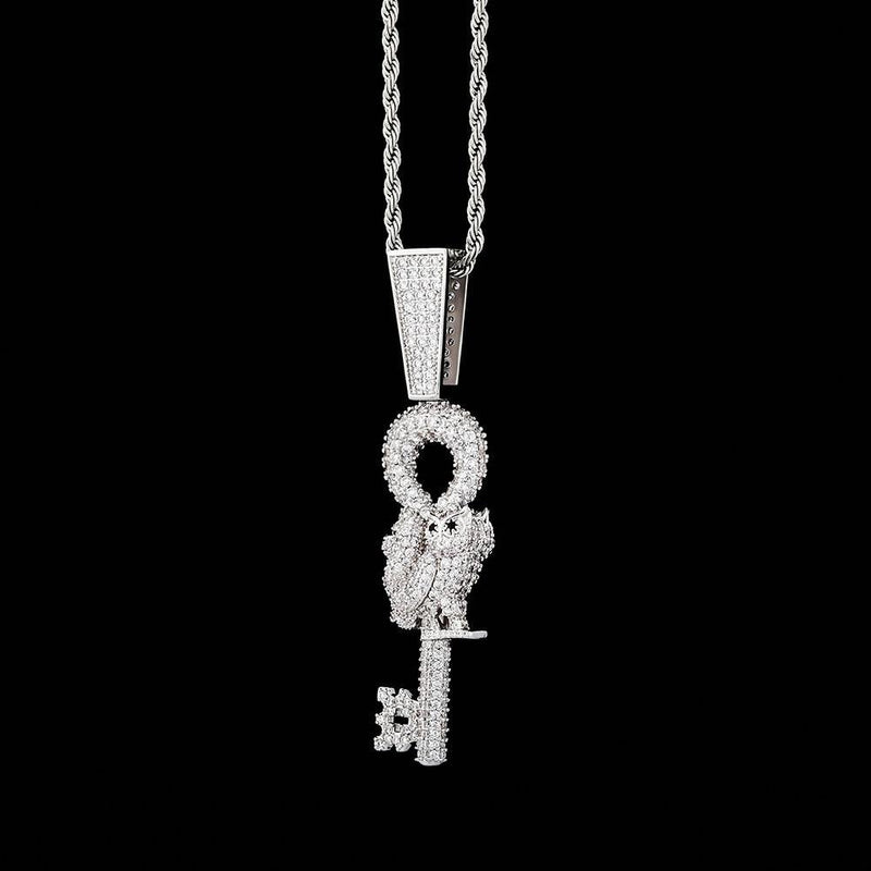 Owl Key Pendant 14K - ICECI