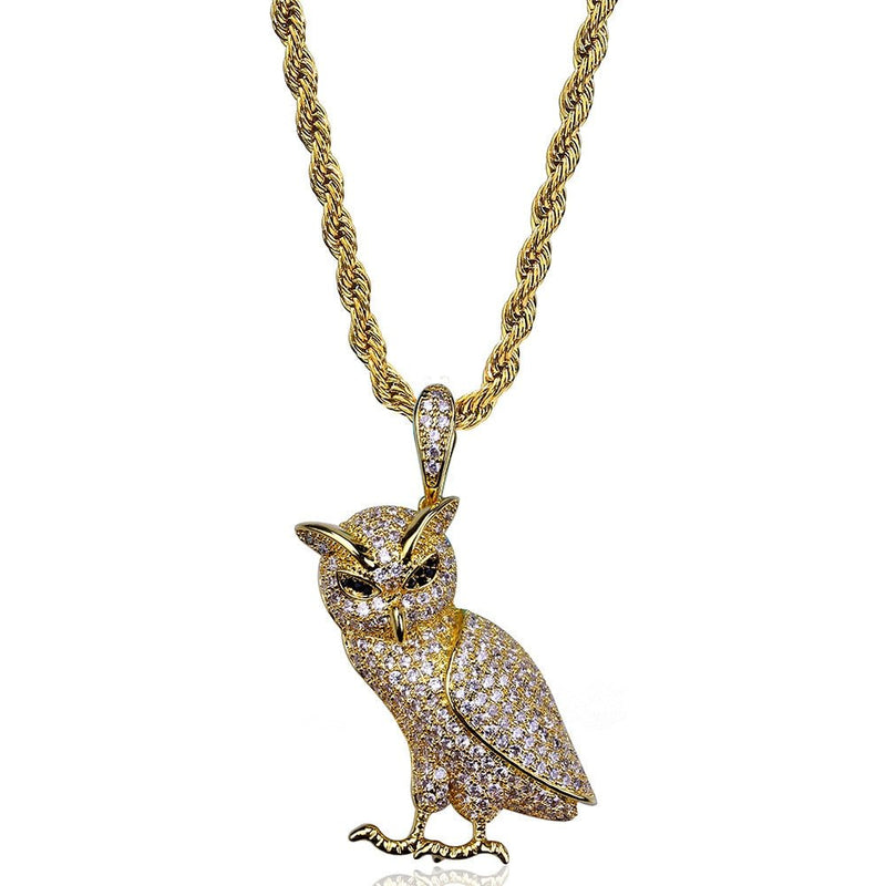 Owl Pendant 18K - ICECI