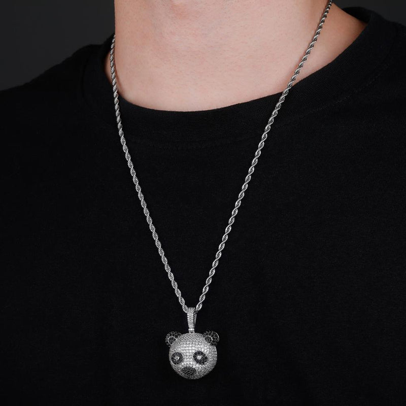 Panda Head Pendant 14K - ICECI