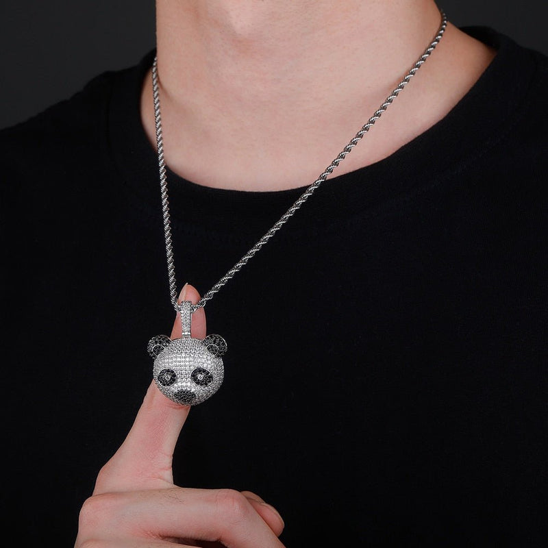 Panda Head Pendant 14K - ICECI