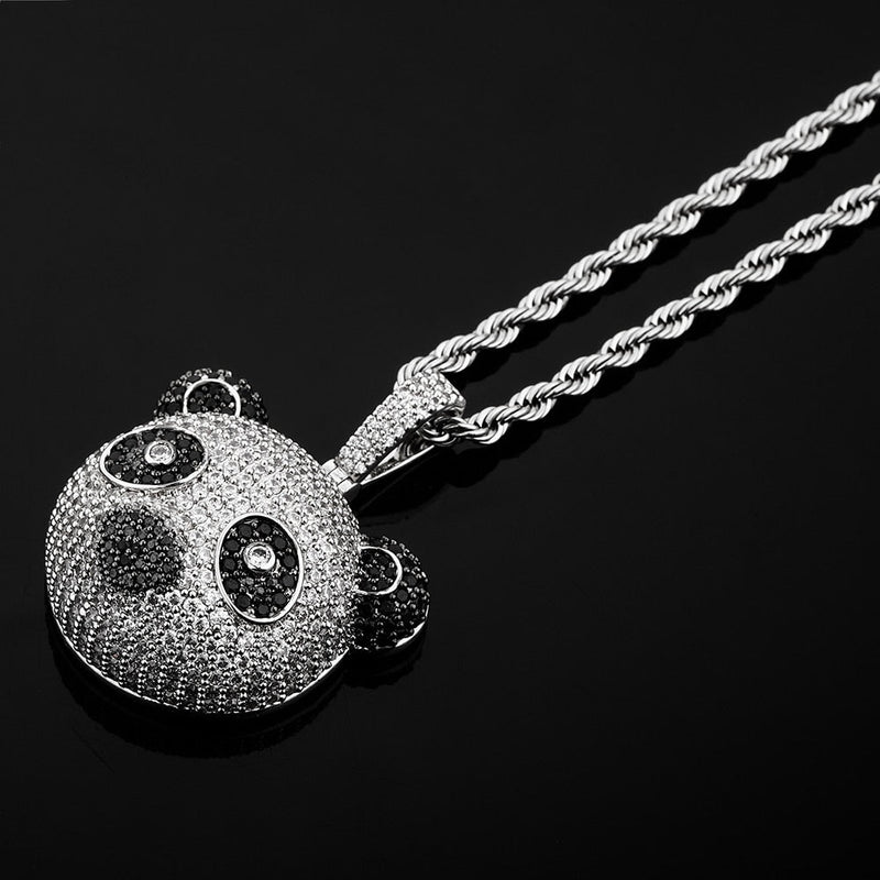 Panda Head Pendant 14K - ICECI