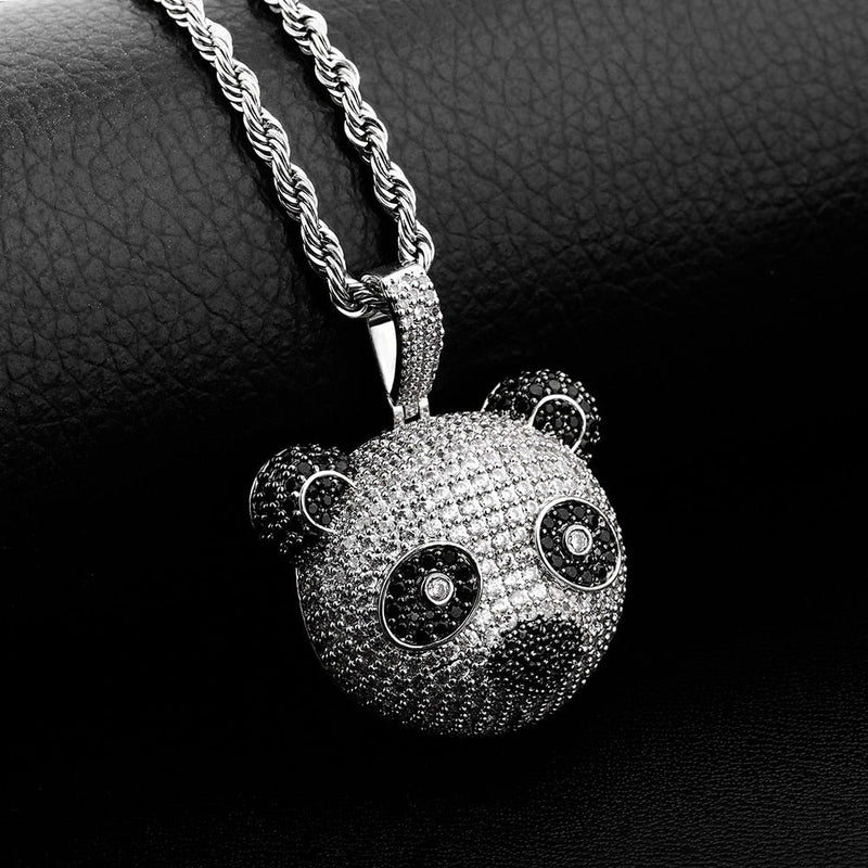 Panda Head Pendant 14K - ICECI