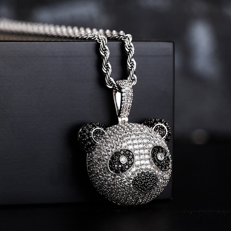 Panda Head Pendant 14K - ICECI