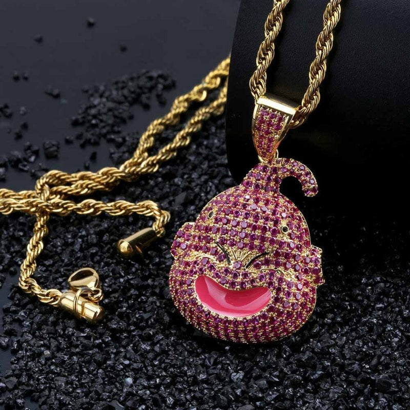 Pink Fat Demon Pendant 18K - ICECI