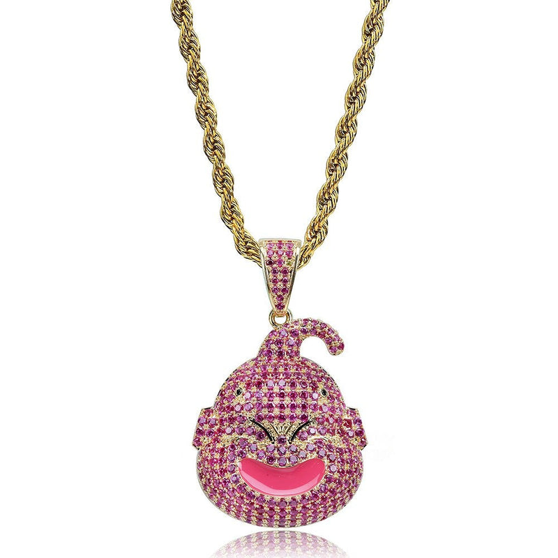 Pink Fat Demon Pendant 18K - ICECI