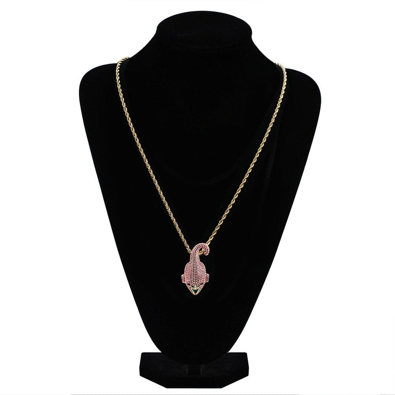 Pink Kid Demon Pendant 18K - ICECI