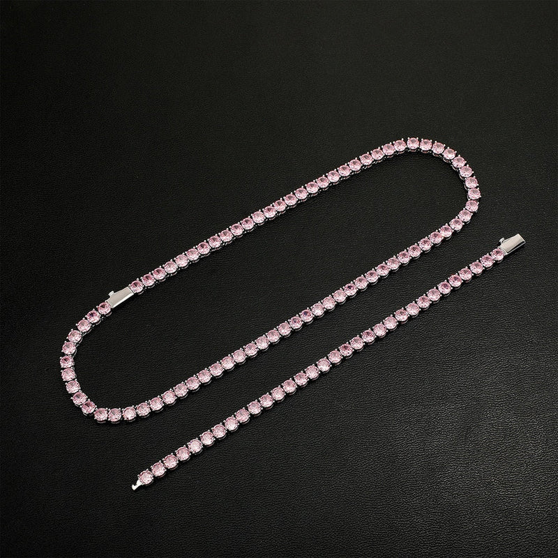 Pink Tennis Bracelet 14K - ICECI