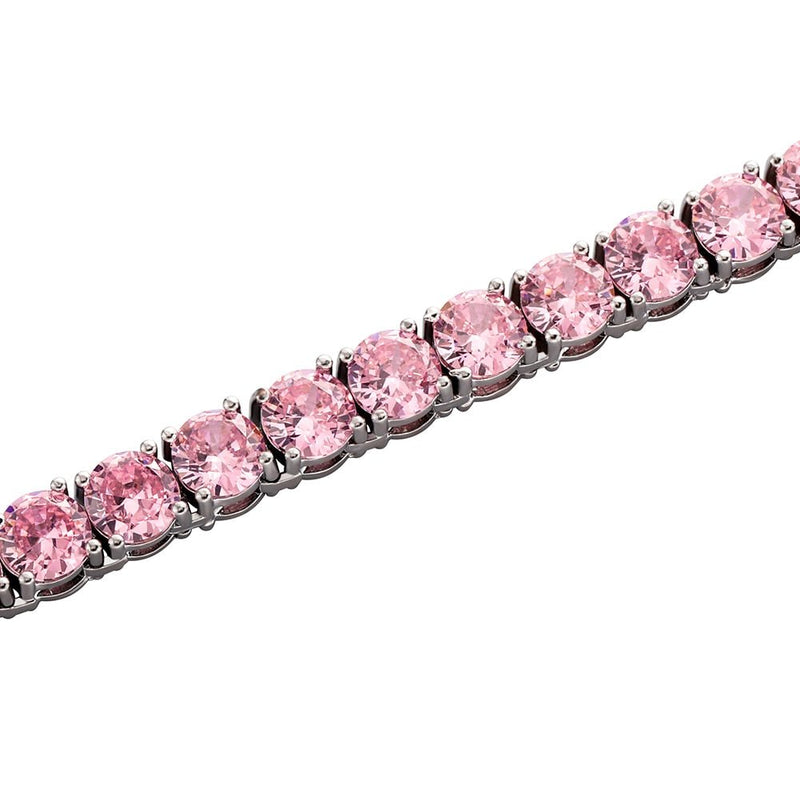 Pink Tennis Bracelet 14K - ICECI