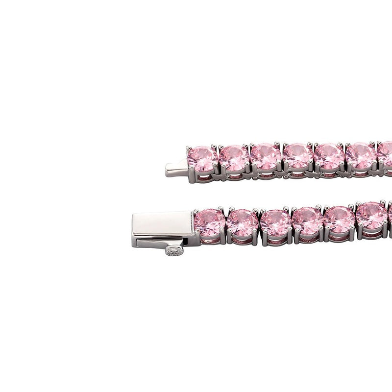 Pink Tennis Chain 14K - ICECI