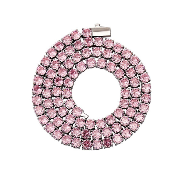 Pink Tennis Chain 14K - ICECI