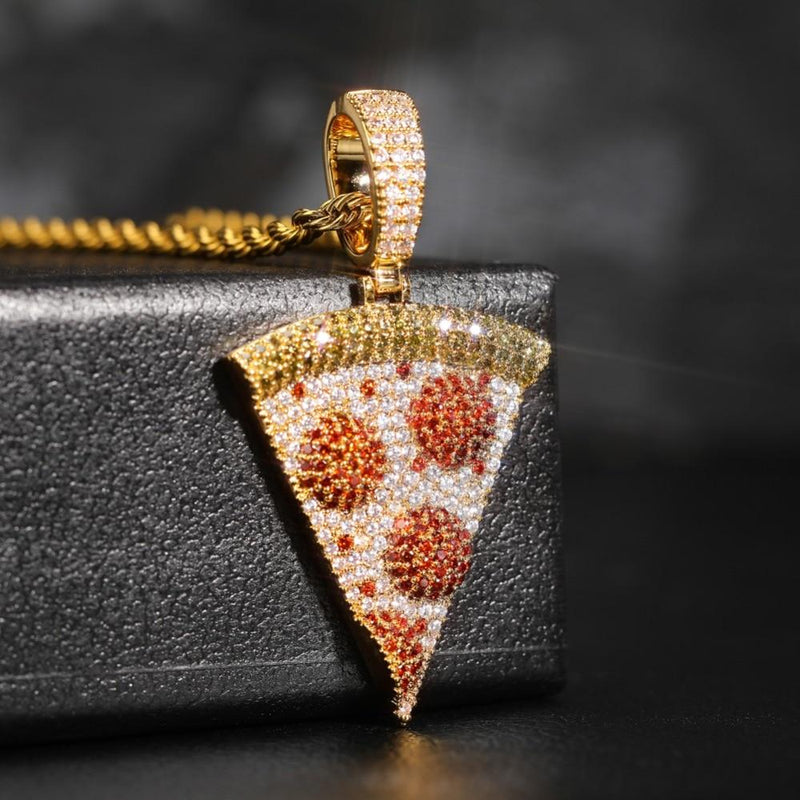 PIZZA PENDANT 18K - ICECI