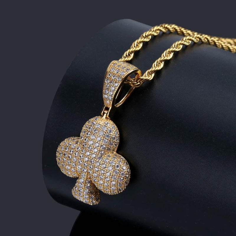 Poker Suits Pendant 18K - ICECI