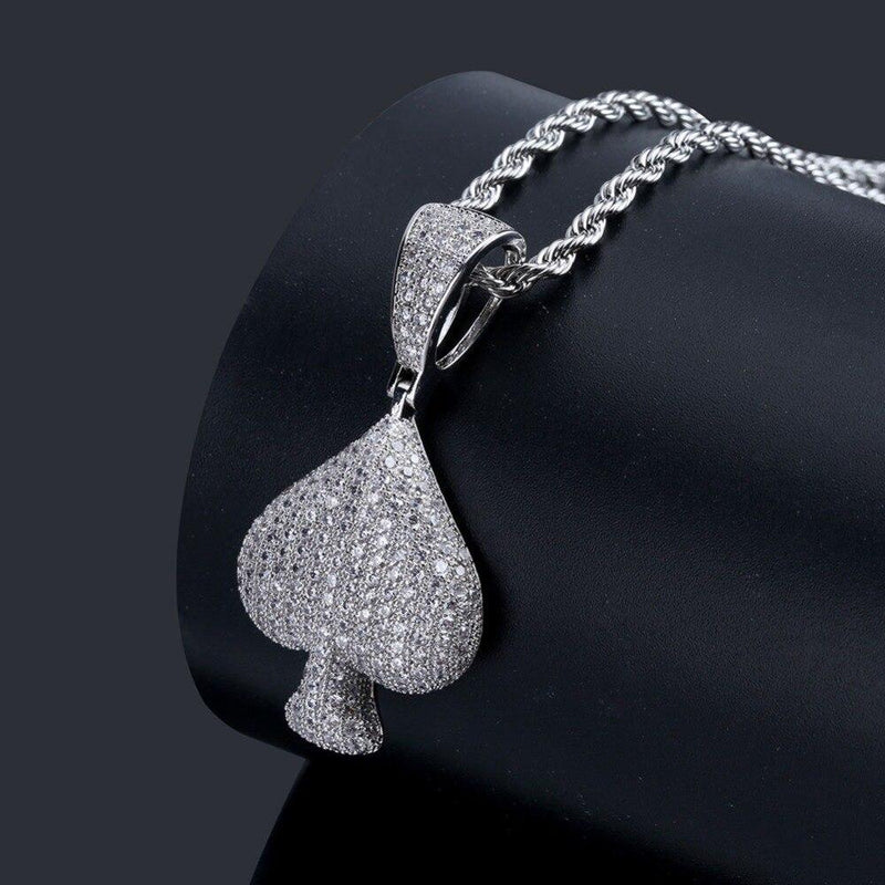 Poker Suits Pendant 18K - ICECI