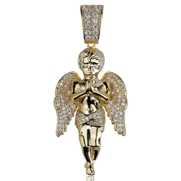 PRAYING ANGEL PENDANT 18K - ICECI