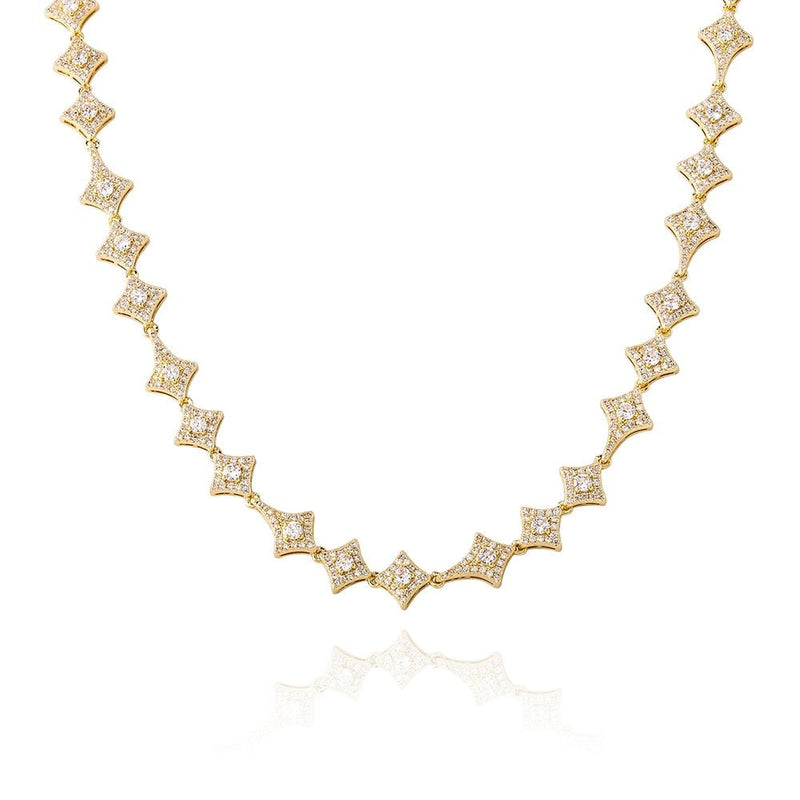 Rhombus Star Link Chain 14K - ICECI