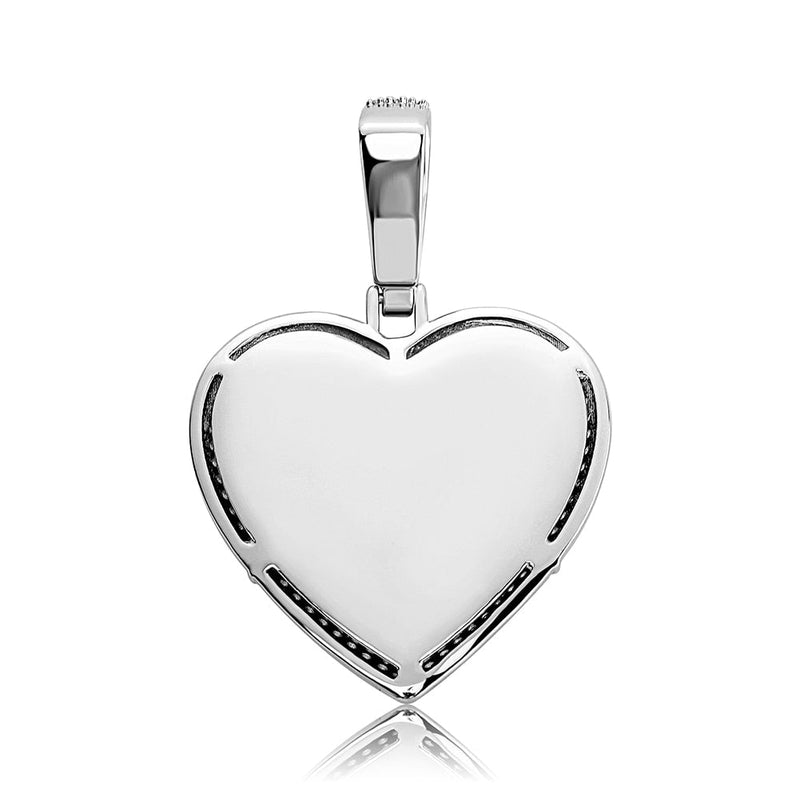 Seal Lock Love Heart Pendant 14K - ICECI