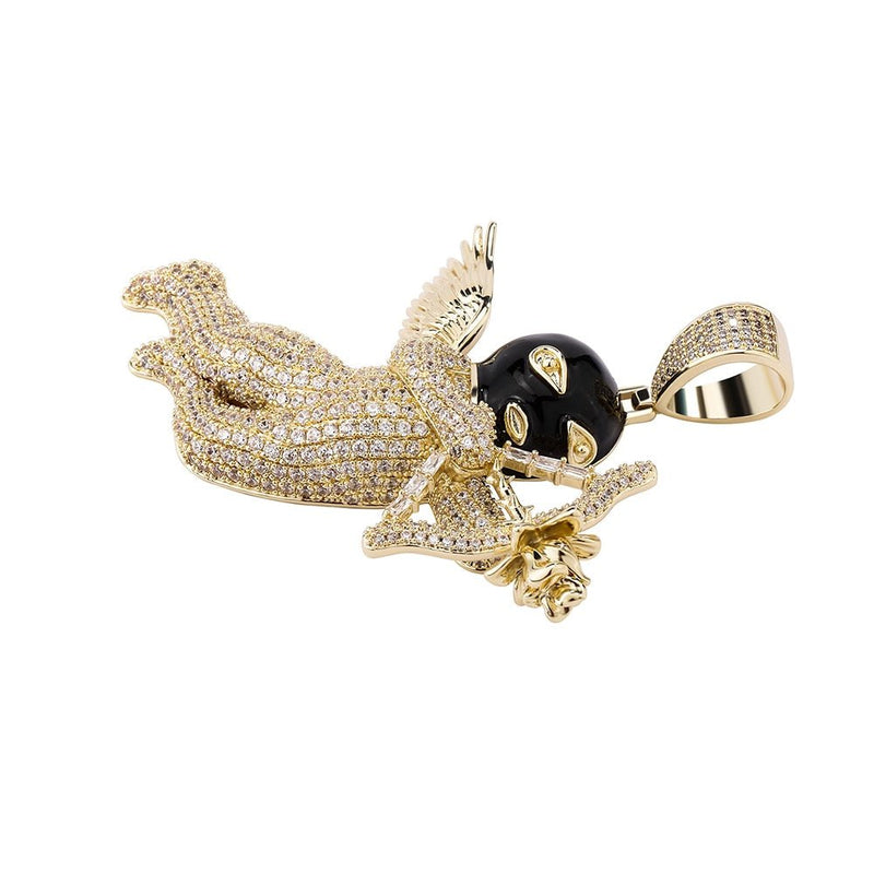 Ski Mask Angel Pendant 14K - ICECI