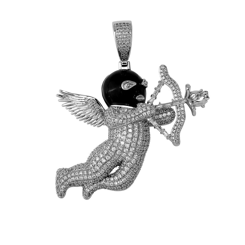 Ski Mask Angel Pendant 14K - ICECI