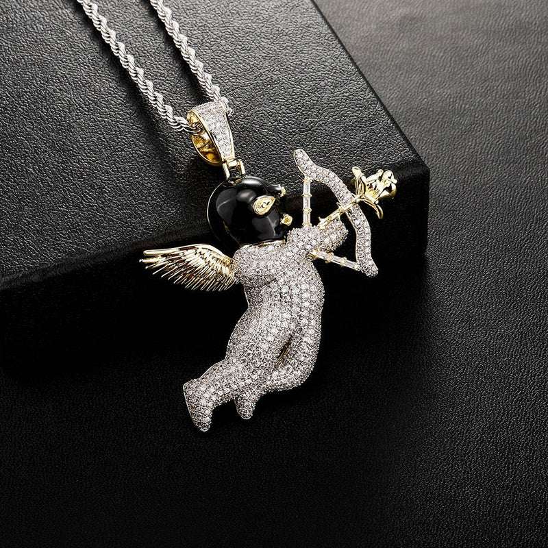 Ski Mask Angel Pendant 14K - ICECI