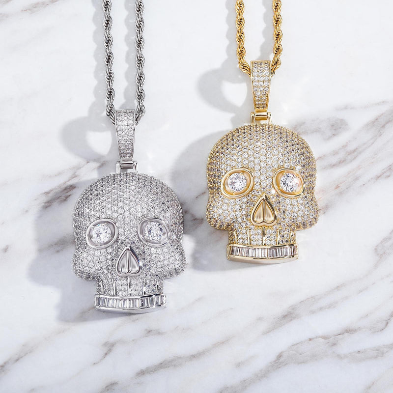 SKULL PENDANT 14K - ICECI