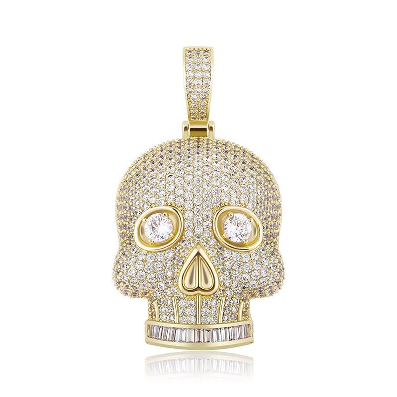 SKULL PENDANT 14K - ICECI