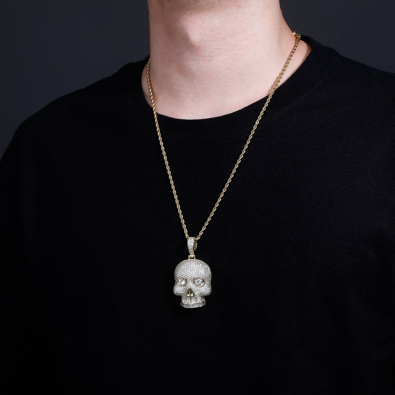 SKULL PENDANT 14K - ICECI