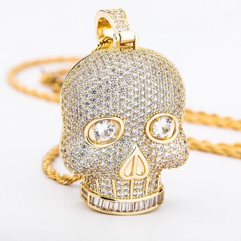 SKULL PENDANT 14K - ICECI