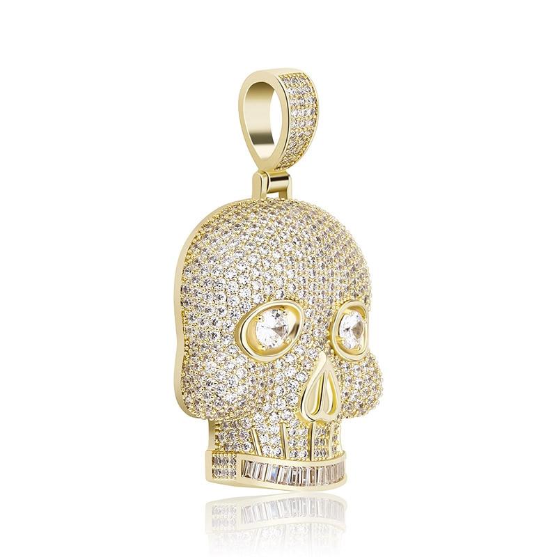 SKULL PENDANT 14K - ICECI