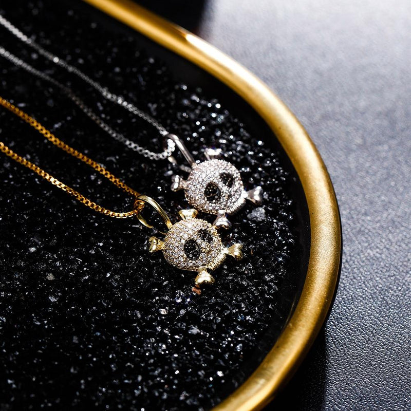 SKULL PENDANT 14K X STERLING SILVER - ICECI