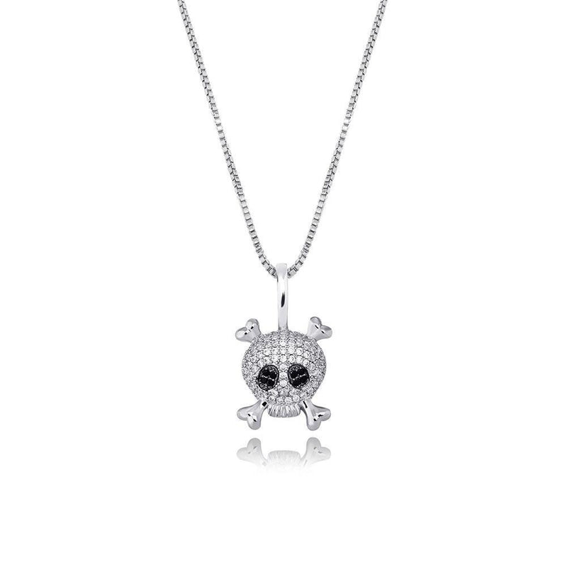 SKULL PENDANT 14K X STERLING SILVER - ICECI