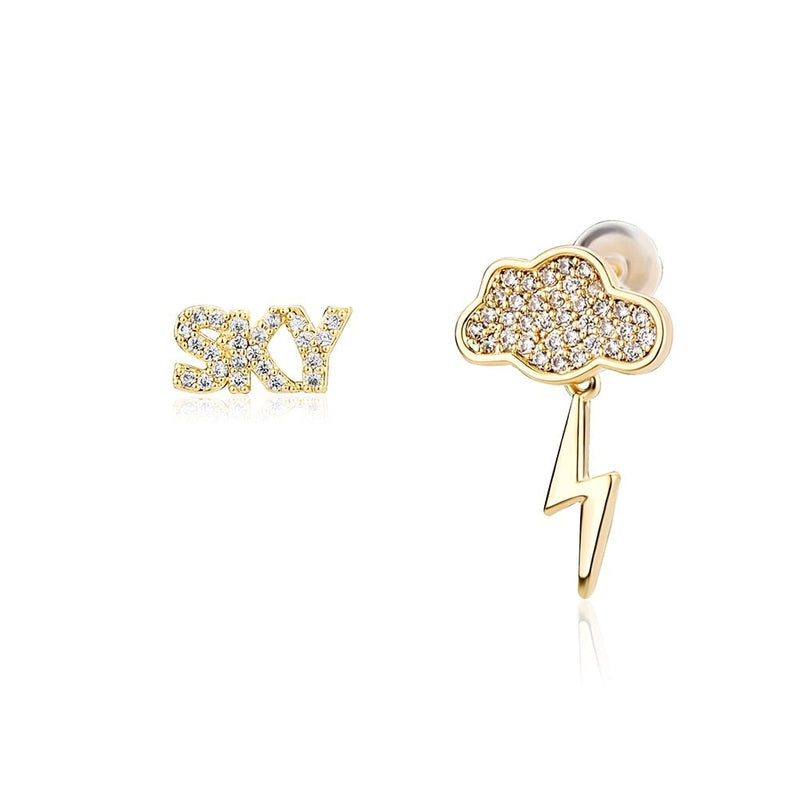 Sky Lightning Earrings 14K - ICECI