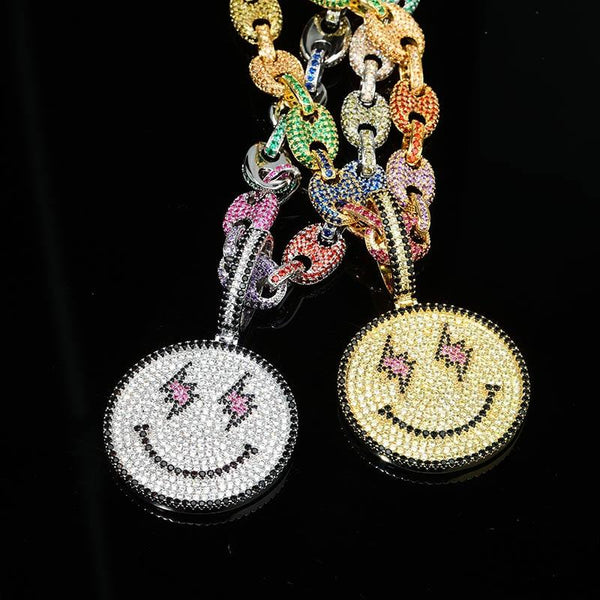 SMILEY FACE PENDANT 18K - ICECI