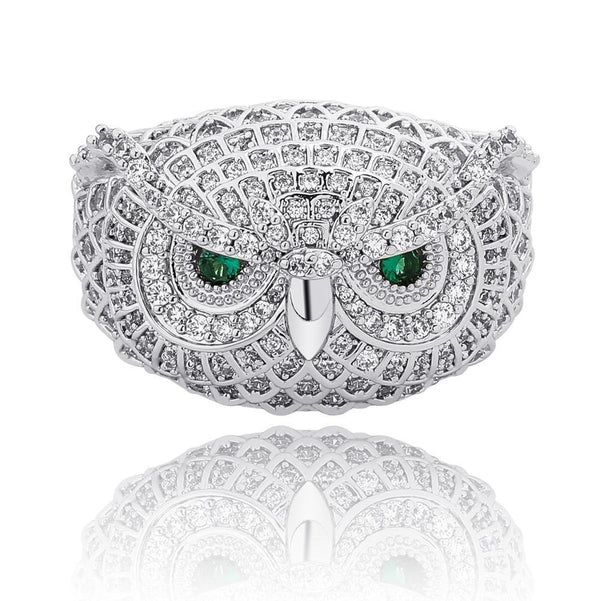 SNOWY OWL RING 14K - ICECI