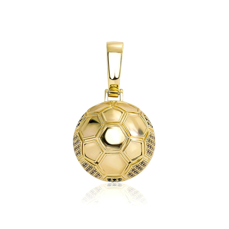 Soccer Ball Pendant 14K - ICECI