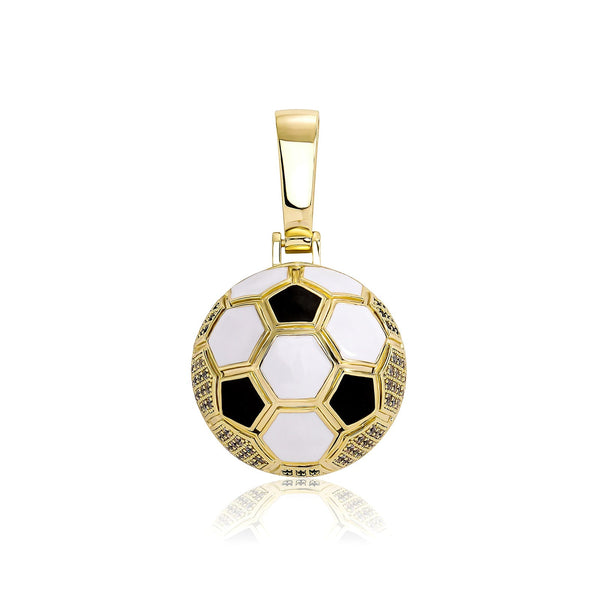 Soccer Ball Pendant 14K - ICECI