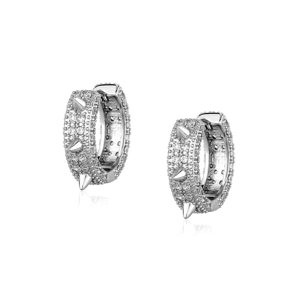 Spiked Rivet Hoop Earrings 14K - ICECI