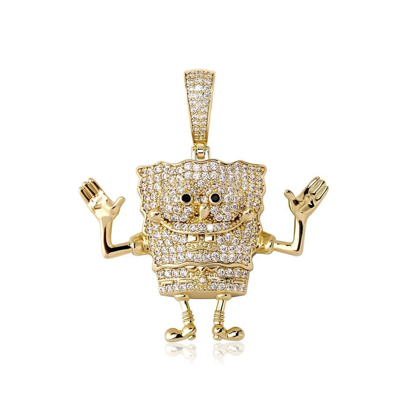 Sponge Cartoon Pendant 14K - ICECI