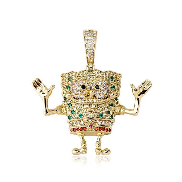 Sponge Cartoon Pendant 14K - ICECI