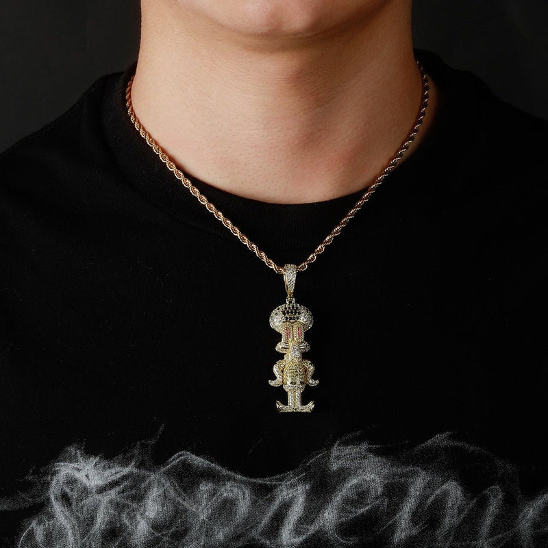 Squid Cartoon Pendant 14K - ICECI