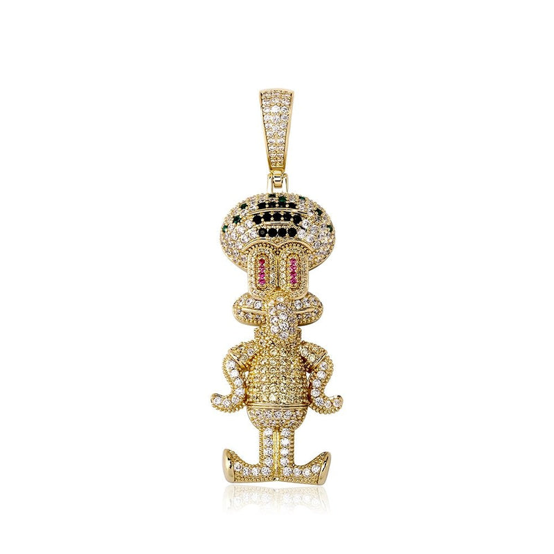 Squid Cartoon Pendant 14K - ICECI