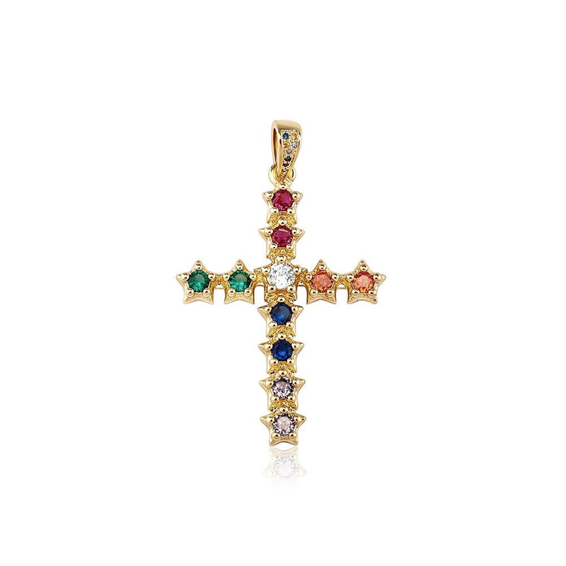 Star Cross Pendant 14K - ICECI