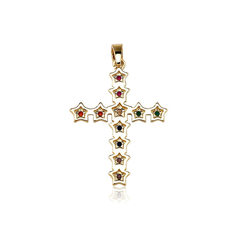 Star Cross Pendant 14K - ICECI